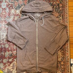 Old Navy Men's Zip-Up Brown Sweater